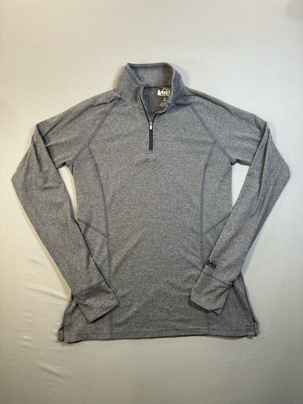 REI Co-op Active Pursuits Quarter-Zip Pullover Long Sleeve Shirt - Womens Small